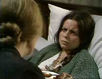 Bella (Jean Heywood) feeds soup to the sickly Mary (Michelle Newell).