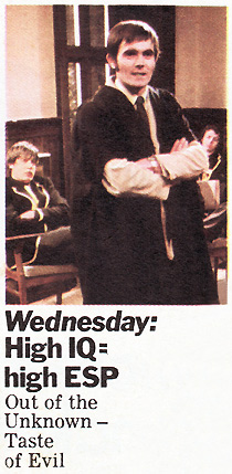 Rare colour photo from Taste of Evil, from the Radio Times billing - Maurice Roves as Stephen Chambers