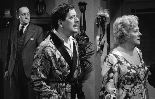 Donald Ramsey (Brian Wilde), George Pattison (John Nettleton) and Millicent Pattison (June Ellis)